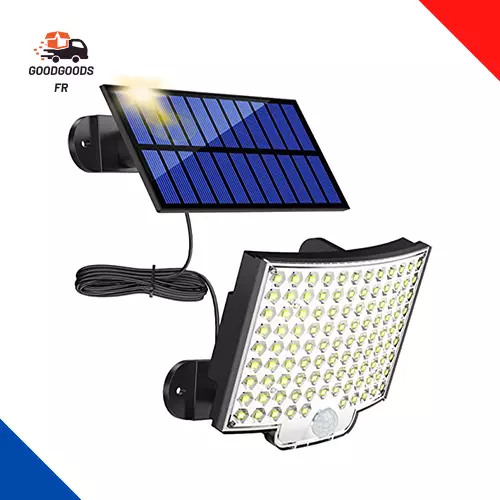 marque generique - Lampe Solaire Extérieur 54 LEDs Détecteur de Mouvement  sans Fil Éclairage Solaire d'applique Murale Projecteur à Énergie Solaire -  Lampes solaires - Rue du Commerce