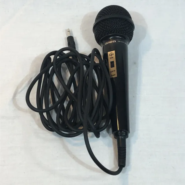AIWA DM-H15 IMP 300 Cardioid Dynamic Long Corded Microphone Audio Karaoke