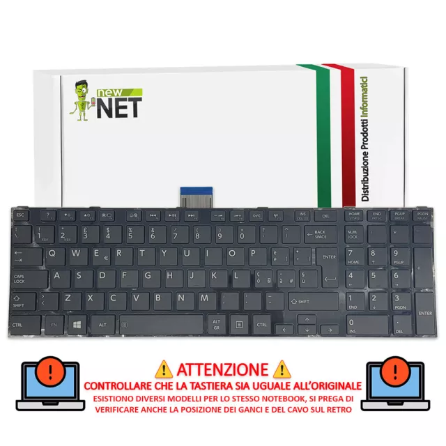 Tastiera compatibile con Toshiba 9Z,N7TSV,60E 0KN0-C31IT12 QWERTY