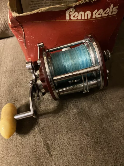 VINTAGE PENN PEERLESS No. 9 Level Wind Fishing Reel Made In USA