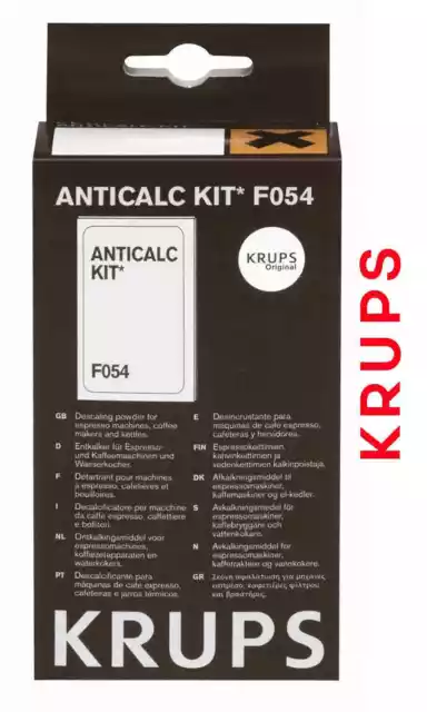 KRUPS F054 KIT contient 2 DETARTRANT + BATONNET TESTEUR anticalcaire  expresso