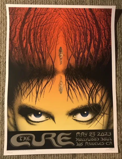 THE CURE Poster Los Angeles EMEK SIGNED #649/2000 Hollywood Bowl May 24 IN HAND