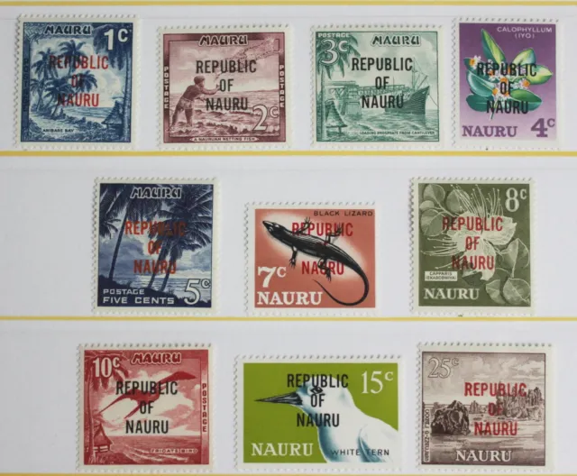 Nauru – 1968  P.Set (10) – Mint (R8)