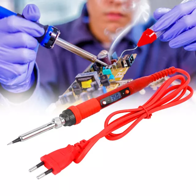 80W Lötkolben Set Lötstation Einstellbarer Temperatur Lötset Soldering Iron Kit