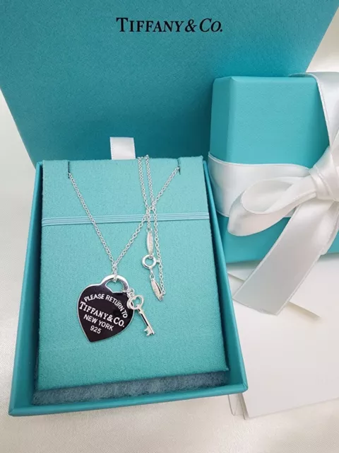 Tiffany & Co. Return to Tiffany Heart Tag with Key Pendant Necklace