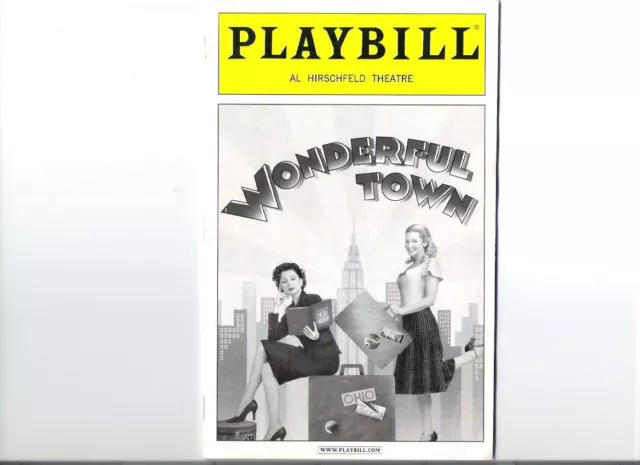 Wonderful Town, April 2004 Playbill - Donna Murphy @ Al Hirschfield Theatre