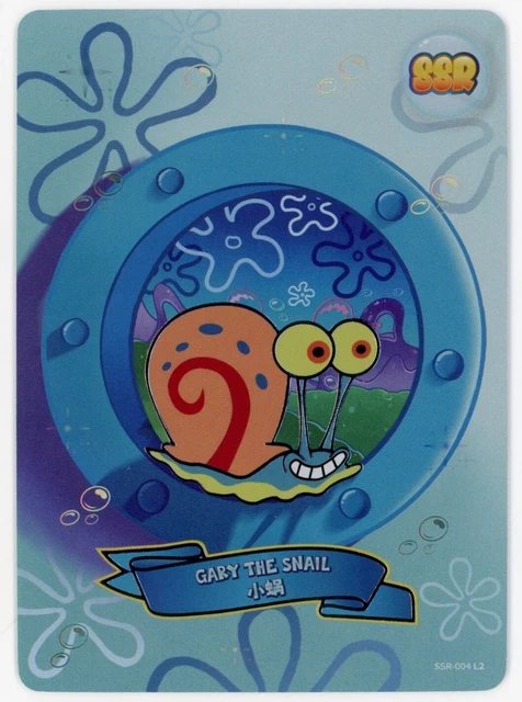 Bobicard 2023 Spongebob Gary The Snail #Ssr-004 Ssr Character Card