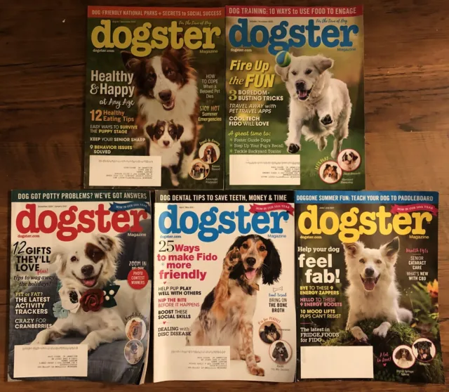 5 Issues of Dogster Magazine/2020-2021