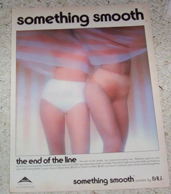 1983 AD PAGE - Bali Something Smooth panties SEXY GIRL lingerie PRINT  ADVERT $6.99 - PicClick