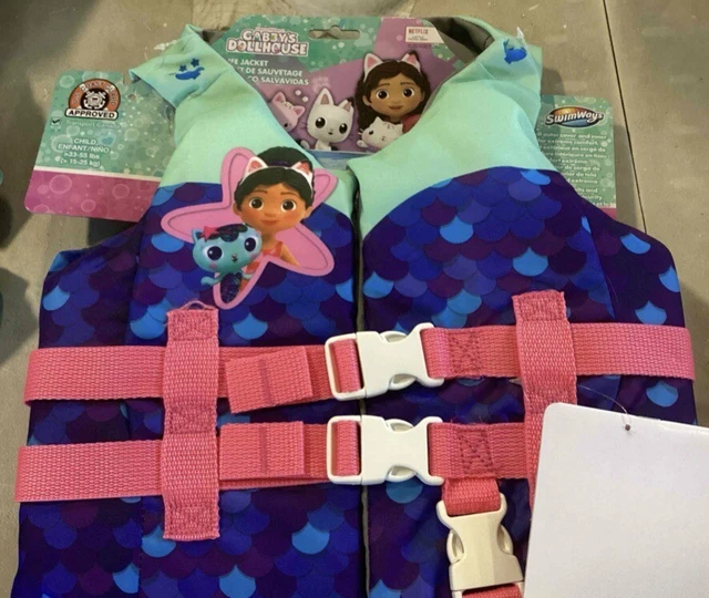 SWIMWAYS GABBY’S DOLLHOUSE PFD Life Jacket with Adjustable Buckle