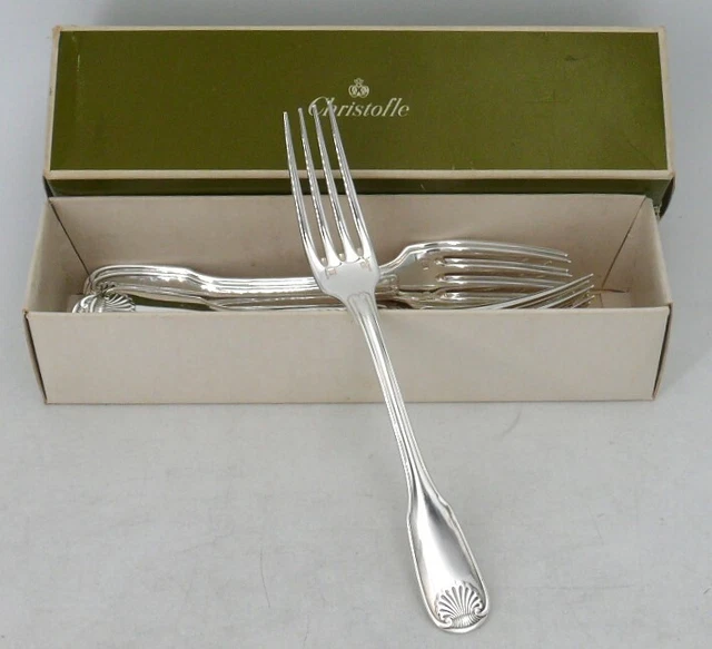 Christofle ATLANTIDE -12 Fourchettes A Dessert - M. A. 17 Cm-New