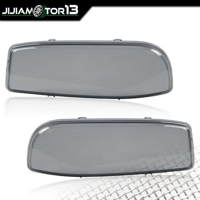 Fit For 1999-2007 Gmc Sierra Yukon Headlight Bumper Lamps Lens Cover Smoke Lens