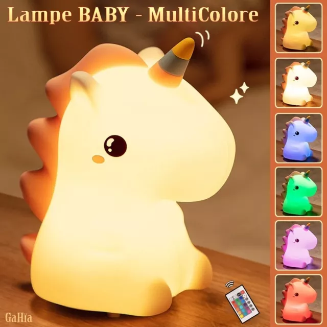 Lampe Baby Licorne Caméléon Doudou Veilleuse Portable Relaxante Pour Bébé Enfant