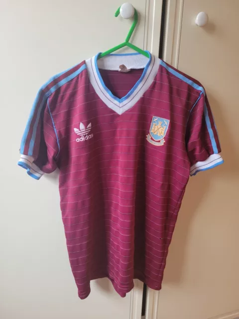 West Ham Home Shirt 1985 1987 Mens Size Small