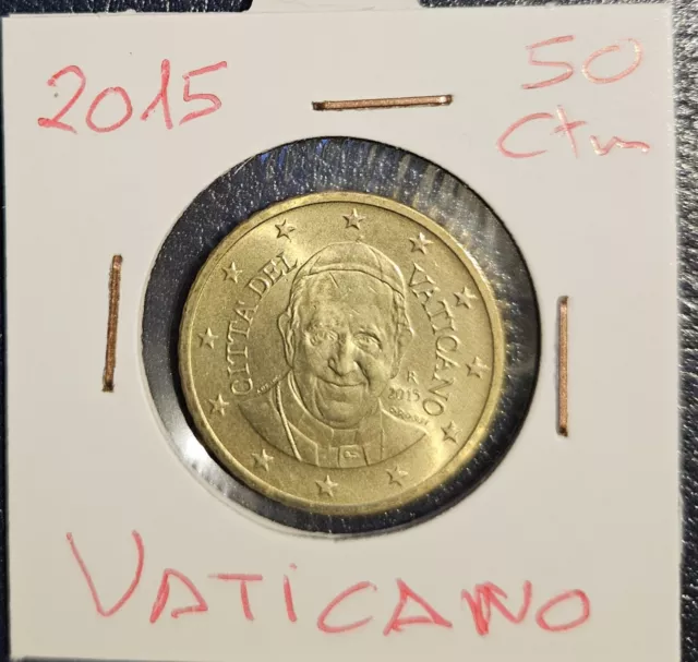 Moneda 50 Centimos Vaticano 2015