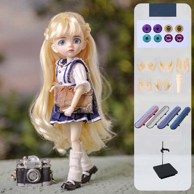 1/6 BJD Doll Kids Toy Full Set including Doll and Doll Clothes Cute Girl Doll