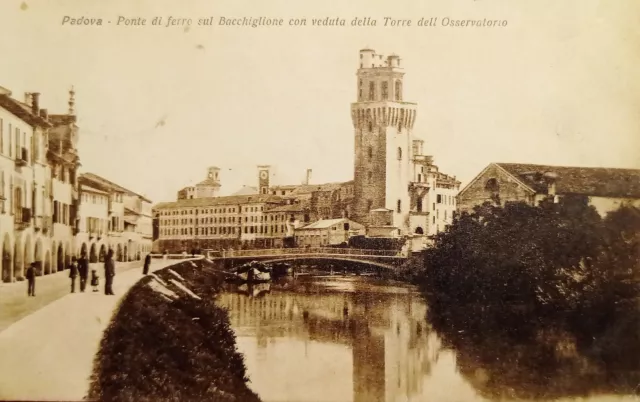 Cartolina - Padova - Ponte di Ferro sul Bacchiglione - 1918