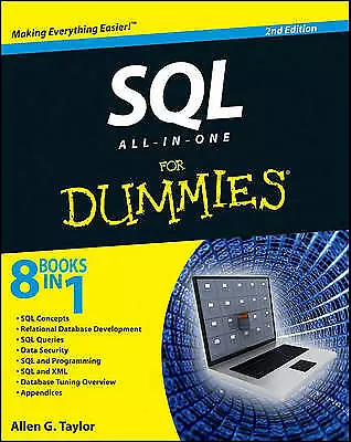 SQL All-in-One For Dummies 2e by Taylor, Allen G. Paperback Book The Cheap Fast