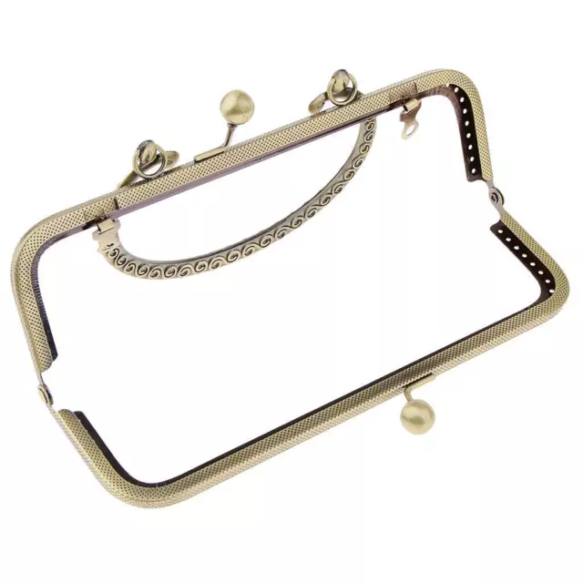 Sew in Coin Bag Purse Metal Frame Handbag Clasp Fastening 20.5cm c-shaped