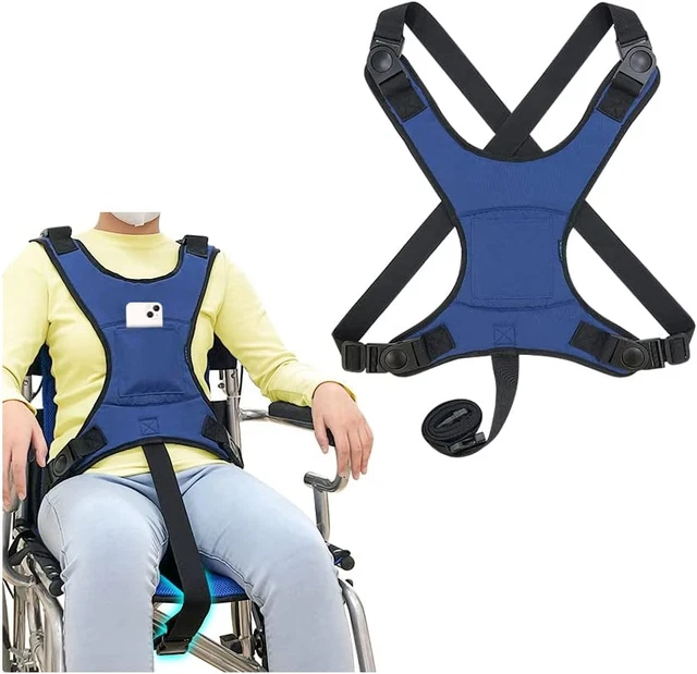 WHEELCHAIR SEAT BELT Restraints Safety for Elderly Wheelchair Harness