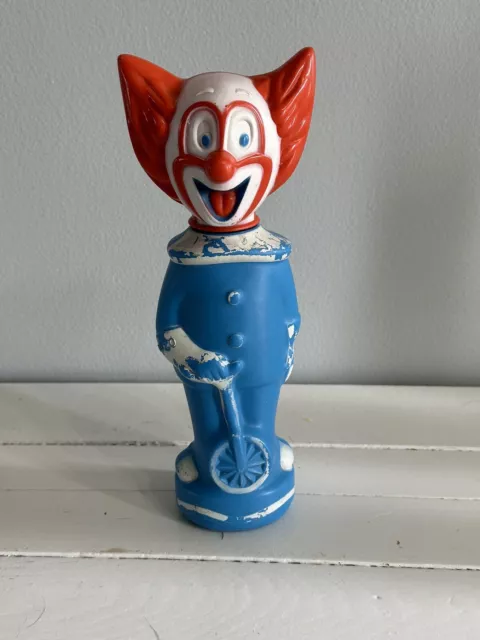Bozo the Clown Vintage Soaky Bubble Bath Container Palmolive 1960s Toy Figure