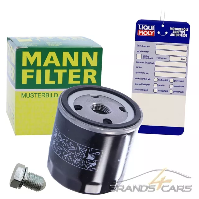 Mann Ölfilter+Ölablass-Schraube Für Dacia Dokker 1.6 Duster 1.6 Lodgy 1.6