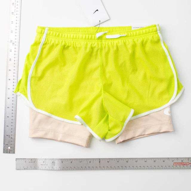 NWT Nike Dri-Fit Yellow Running Shorts Training Youth Girls Large