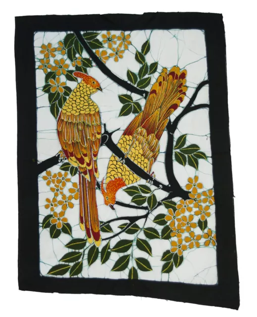 Batik Sri Lanka - Painting - Birds - Painted To Hand - 52x40 CM - 4156