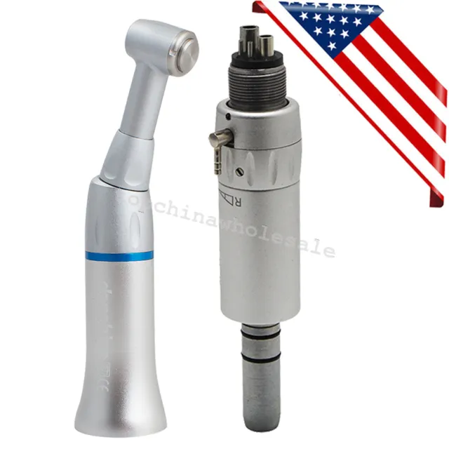 Dental Low Speed Handpiece Motor 4Hole Push Button Contra Angle Handpiece Tool