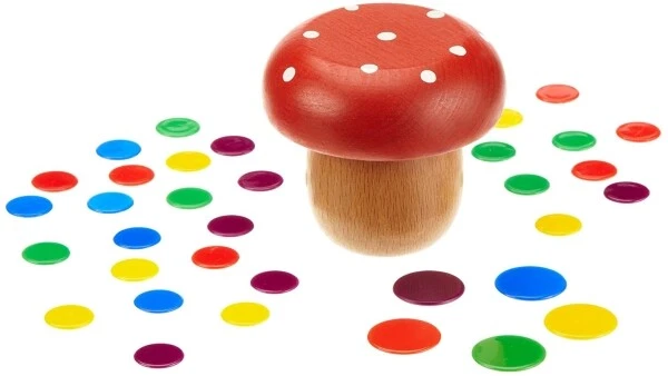 Holz-Flohspiel Spiel Kinderspiel Gesellschaftsspiel Geschicklichkeitsspiel NEU