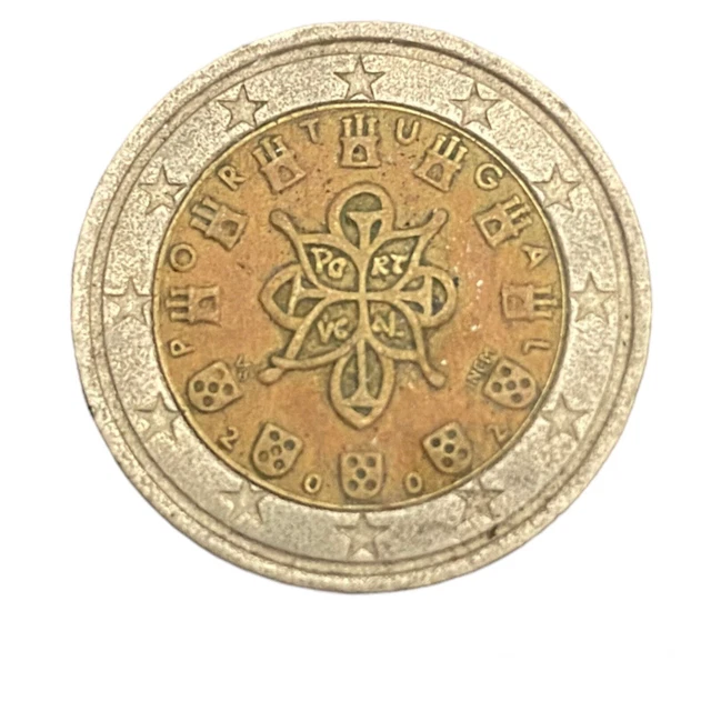 pièce de 2 euro Portugal 2002 Rare