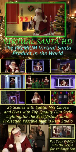 VIRTUAL SANTA HD on USB, The Original Virtual Santa redone in HD, by Jon Hyers