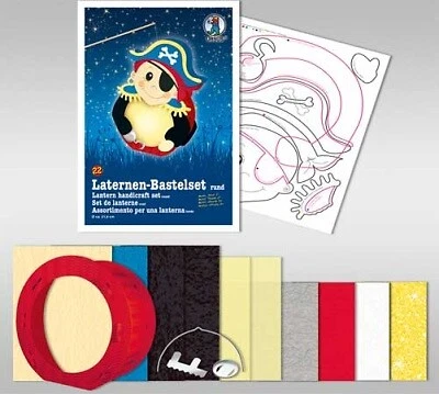 Baker Ross FC901 Moosgummi Piraten Bastelset mit Perlen, 5er-Pack, kreative Figuren zum Gestalten