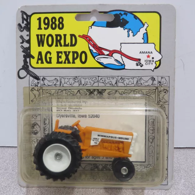 Scale Models Minneapolis Moline G850 TractorAgExpo Amana made USA 1/64 MM-119-P