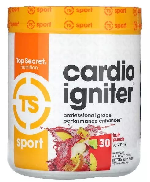 Top Secret Nutrition Cardio Igniter Fat Burner Thermogenic Powder 30 Servings