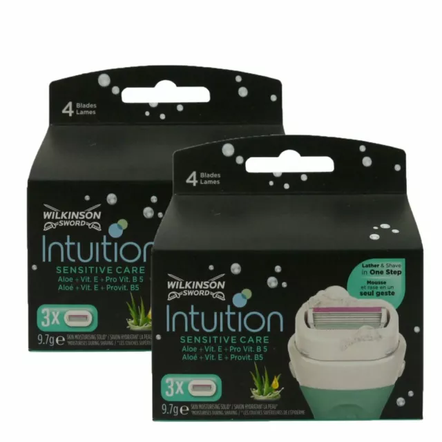 Wilkinson Intuition Sensitive Care 2 x 3 Rasierklingen Aloe+ProVitamin B5 Set