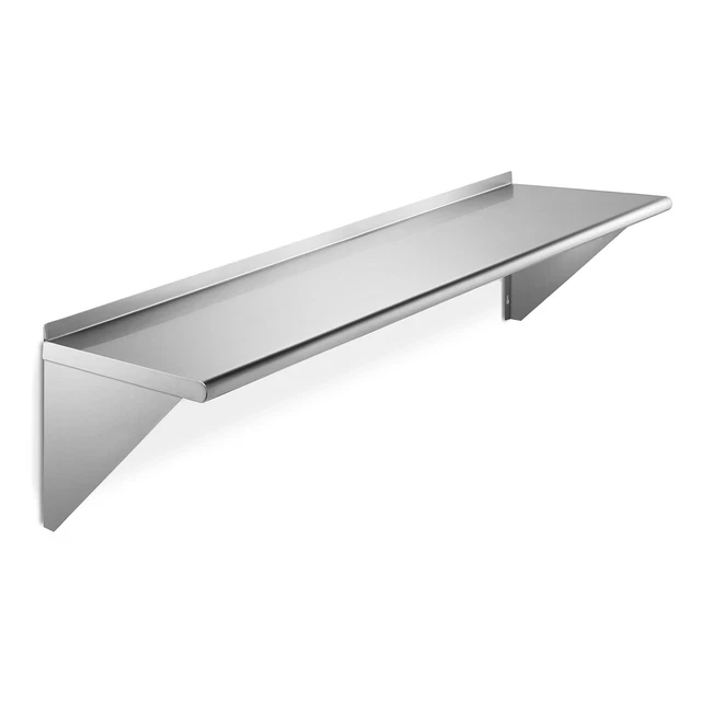 Stainless Steel 12" x 60" Commercial Kitchen Wall Shelf Restaurant Shelving