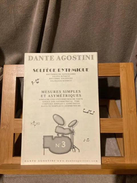 Dante Agostini Solfège rythmique volume 3 partition éditions Agostini