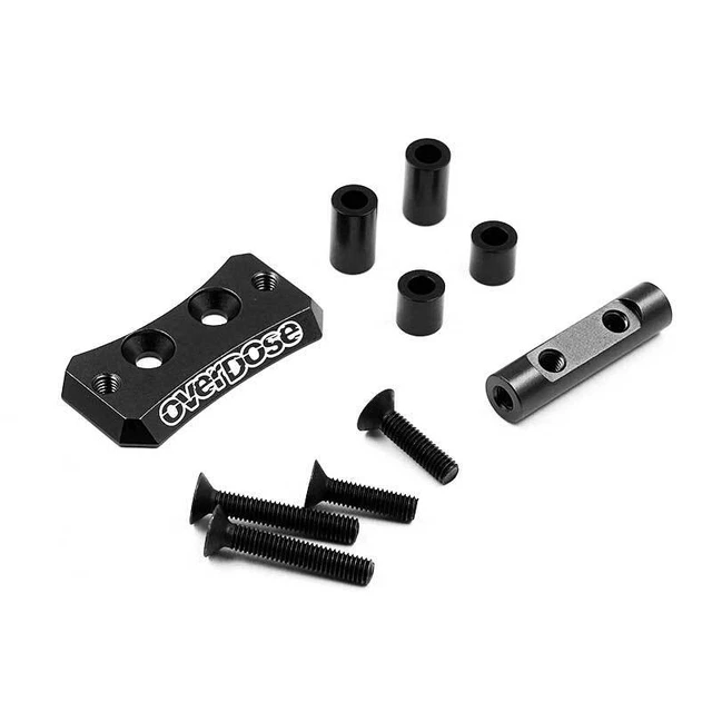 Overdose Aluminum Cooling Fan Mount Set Black For GALM Vacula II #OD2443b
