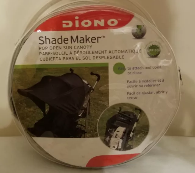 New DIONO Shade Maker Canopy Stroller Shade Cover, Black