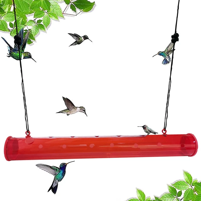 HORIZONTAL BIRDS FEEDER Hummingbird Feeding Tube Easy Clean Wear