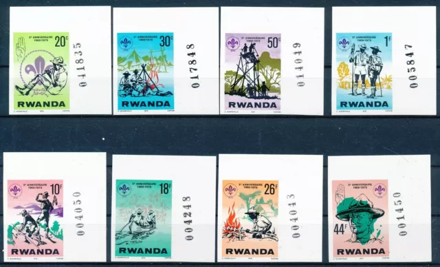 [BIN19811] Rwanda 1978 Scouting good set very fine MNH imperf stamps