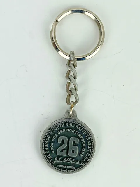 VTG Chicago South Side Rapid Transit Railroad Continuous Ride GE Expo Keychain