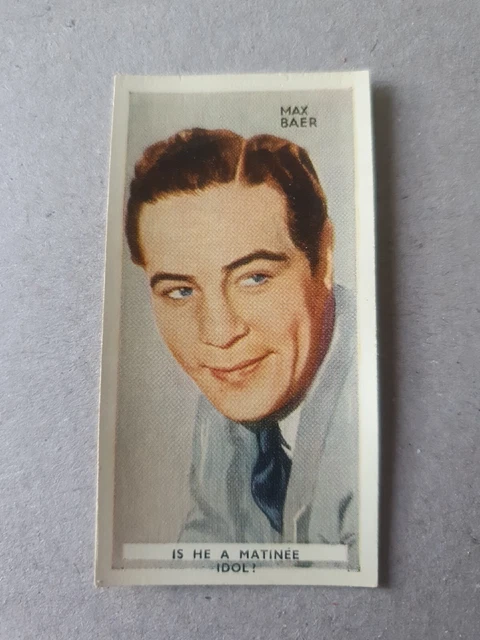 Godfrey Phillips Cigarette Card Public Eye #25 Max Baer (D27)