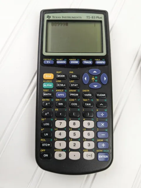 Texas Insturments TI-83 Plus Graphing Calculator Black Tested Works
