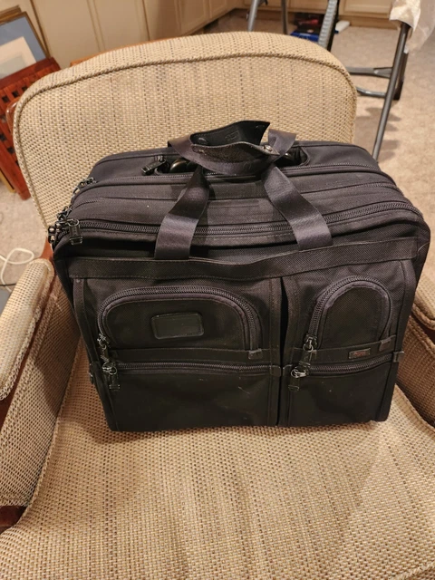Tumi Alpha Rolling Briefcase Laptop 26104DH  USED