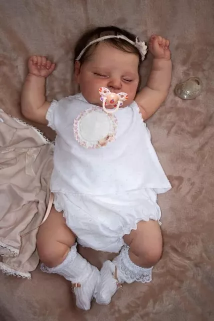 Lifelike Reborn Doll 20 Inch Reborn Baby Dolls Girl Soft Body Sleeping Newbor...