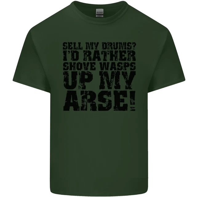 Vendi i miei tamburi? T-shirt da uomo in cotone Drums Drummer Drumming 8