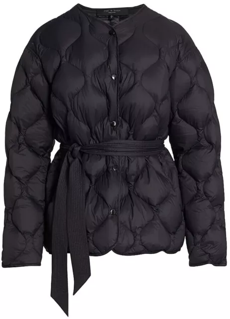 NEW Rag & Bone Rudy Quilted Liner Jacket in Black- Size S #C3298