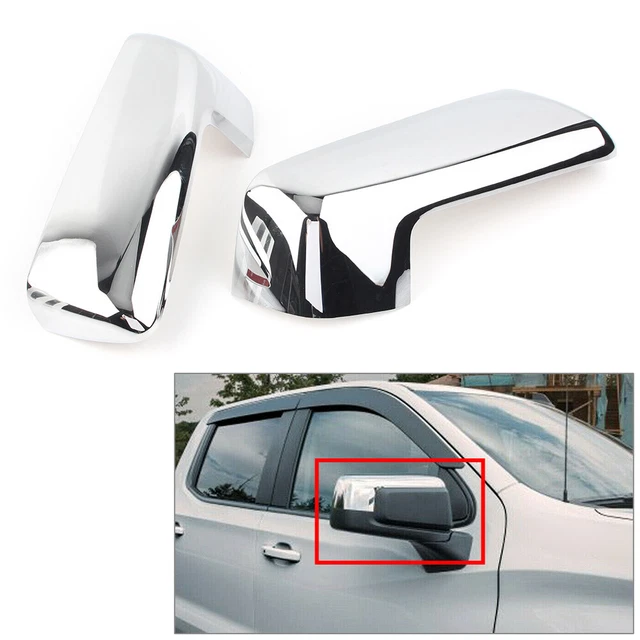 Custodia cappuccio specchio cromato per Chevrolet Silverado 1500/GMC Sierra 1500